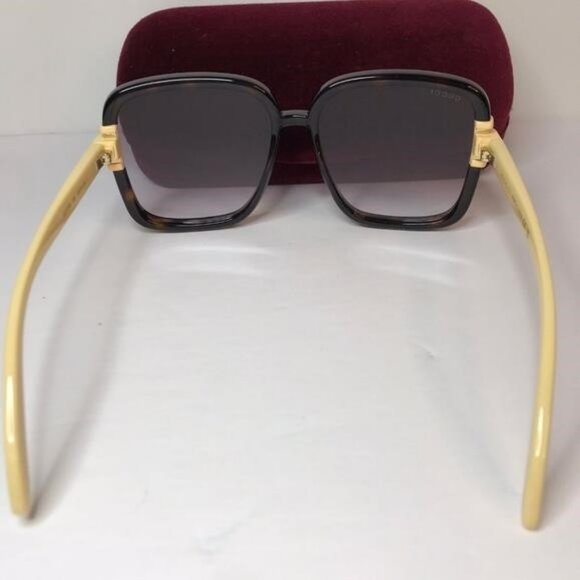 Gucci Tortoise and Yellow Sunglasses main image 6